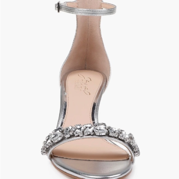 Jewel Badgley Mischka Dash Embellished Halo Strap Women’s Heels (Size 8.5) - Picture 3 of 10